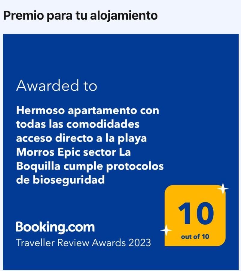 Hermoso Apartamento Con Todas Las Comodidades Acceso Directo A La Playa Morros Epic Sector La Boquilla Cumple Protocolos De Bioseguridad Kartagena Zewnętrze zdjęcie